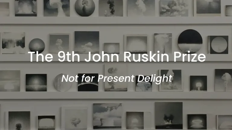The 9th John Ruskin Prize 2027