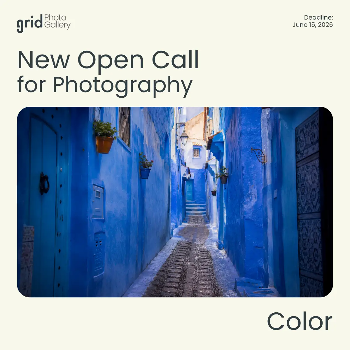 Color Open Call 2026 por Grid Photo Gallery